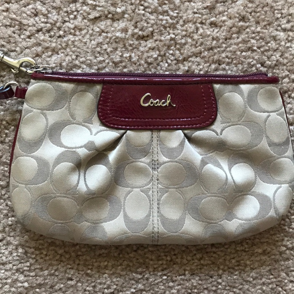Vintage Coach Signature Wristlet